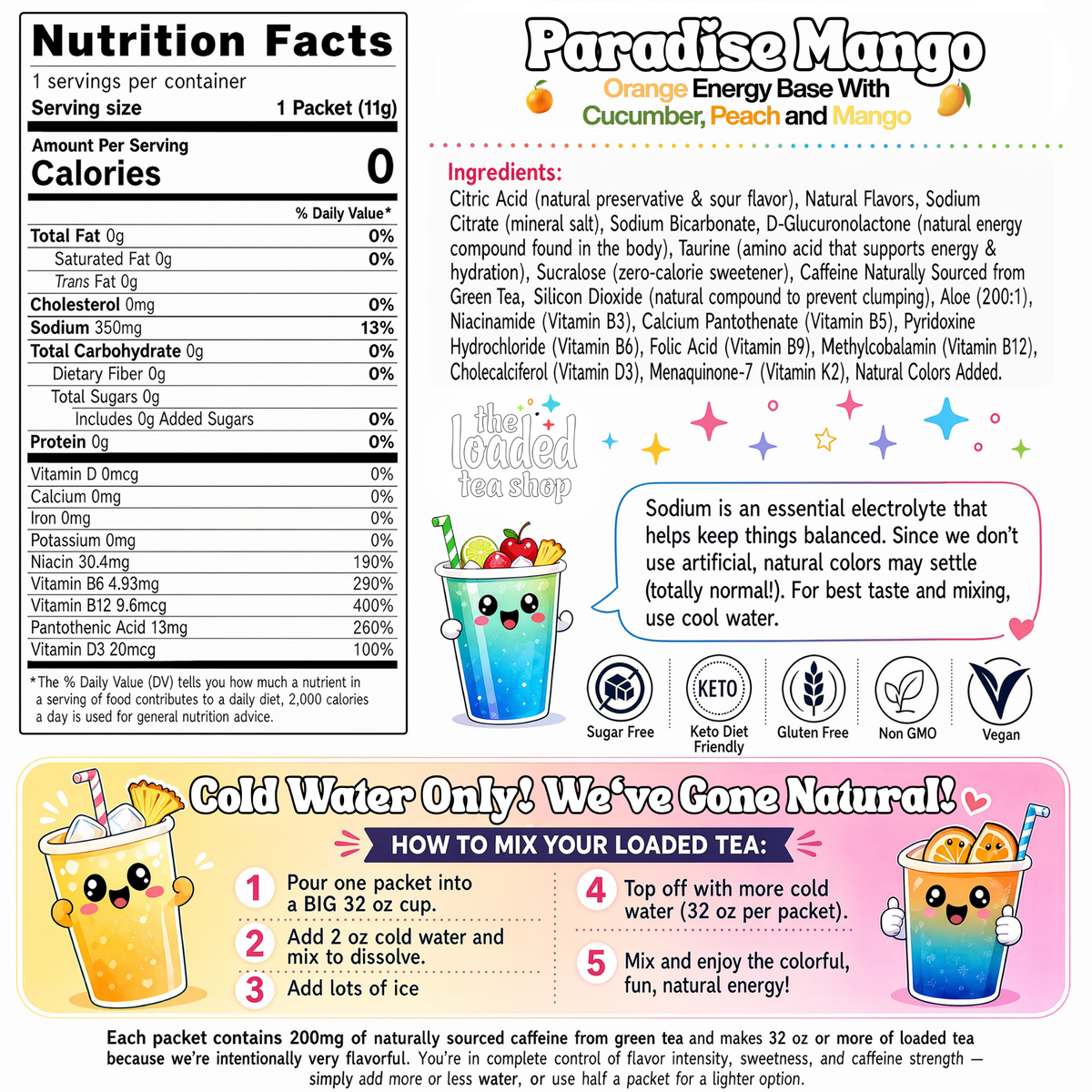 🧋 Loaded Tea Shop | Paradise Mango Boost