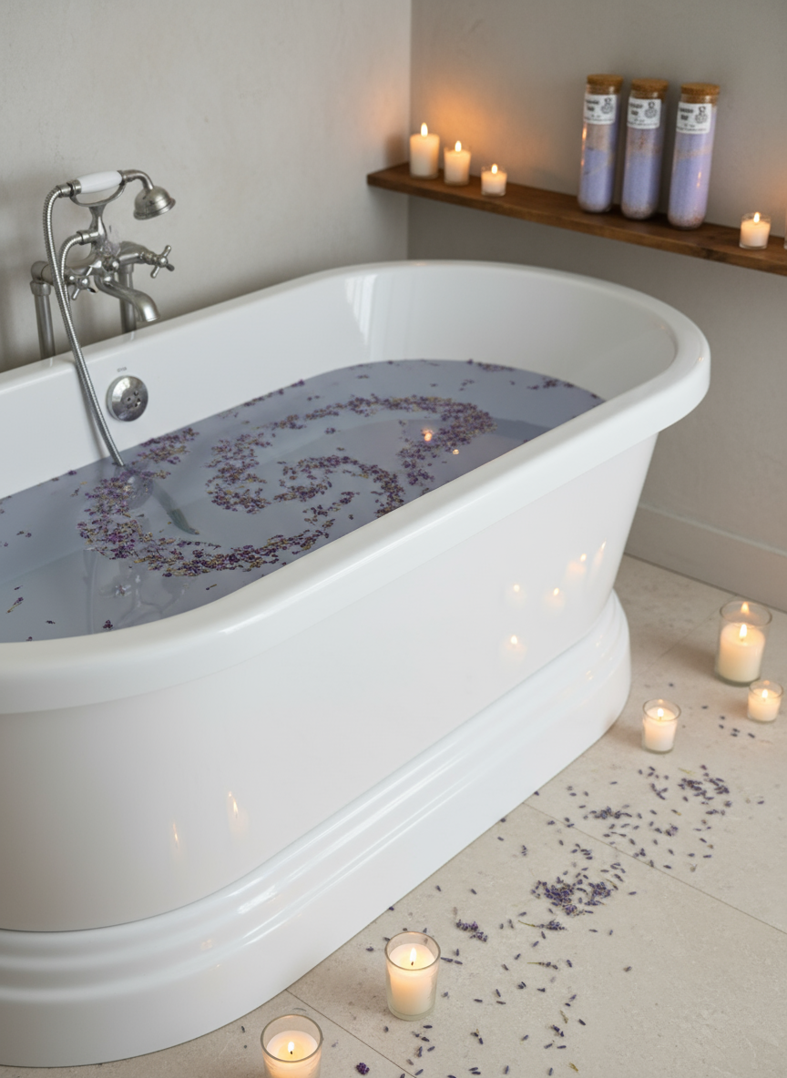 Calm Capsule Bath Soak – Lavender & Epsom Salt