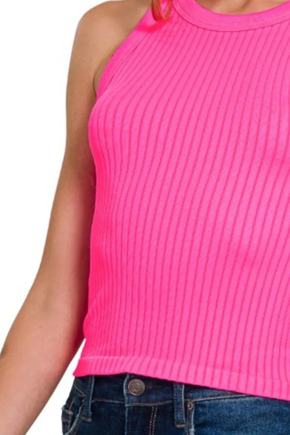 ✨Dopamine Pop Seamless Tank |Pink