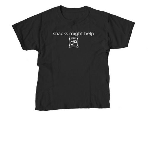 Snacks Might Help Tee đź–¤ | Gentle Survival Mode Wear
