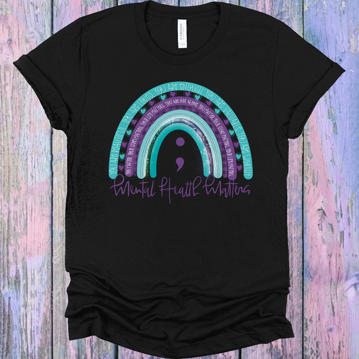 NeuroVibe Rainbow Reset Tee – Mental Health Matters