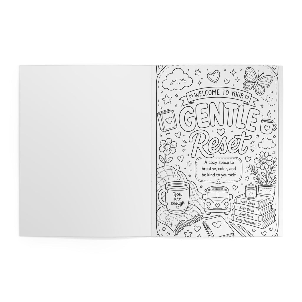 NeuroVibe Coloring Book — Cozy Mindfulness Coloring for Relaxation & Calm | NeuroVibe Shop™