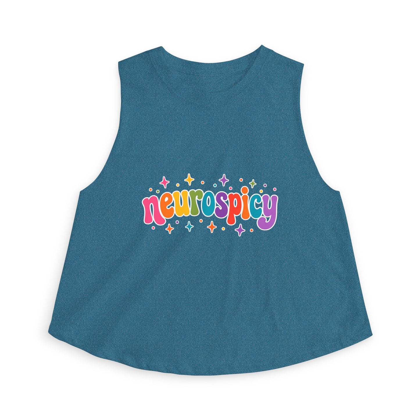 Neurospicy Rainbow 🌈 Tank | Neurodiversity Pride Shirt | ADHD Autism Awareness Tank | Colorful Neurodivergent Graphic Tank-Top | LGBTQ+ Inclusive Neurospicy Apparel