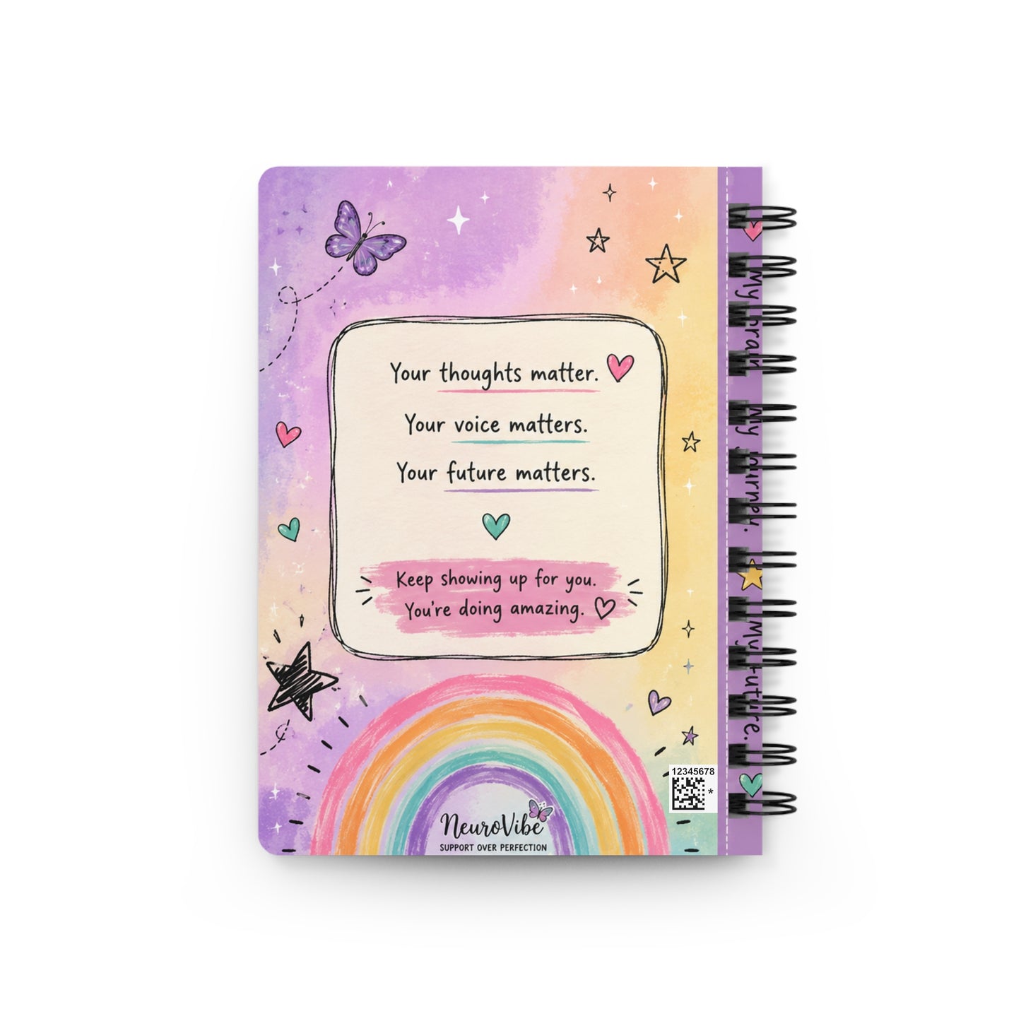 NeuroSpicy School Year Journal | Gratitude & Daily Planner Notebook | Back to School Lined Journal
