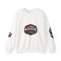 NeuroVibe Shop Ignite Your Mind Crewneck Sweatshirt | Purple Lightning Brain Graphic | Neurodiversity Awareness Pullover | Motivational Mental Health Apparel