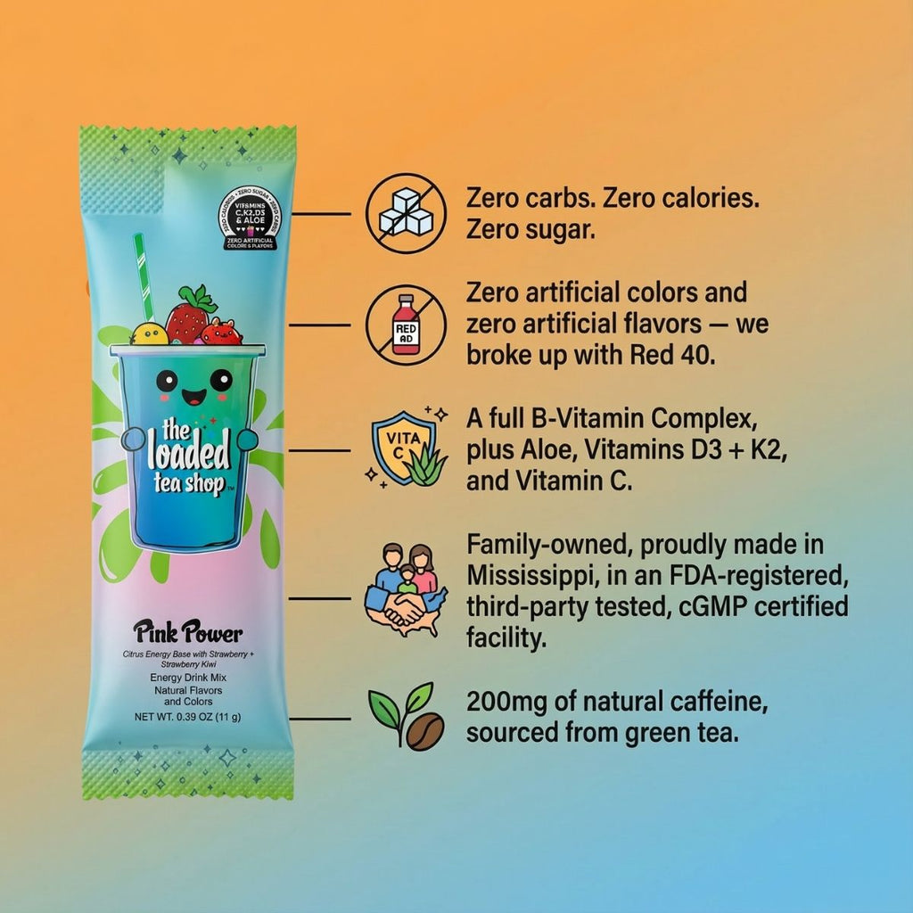 🧋 Loaded Tea Shop | Pink Power Boost
