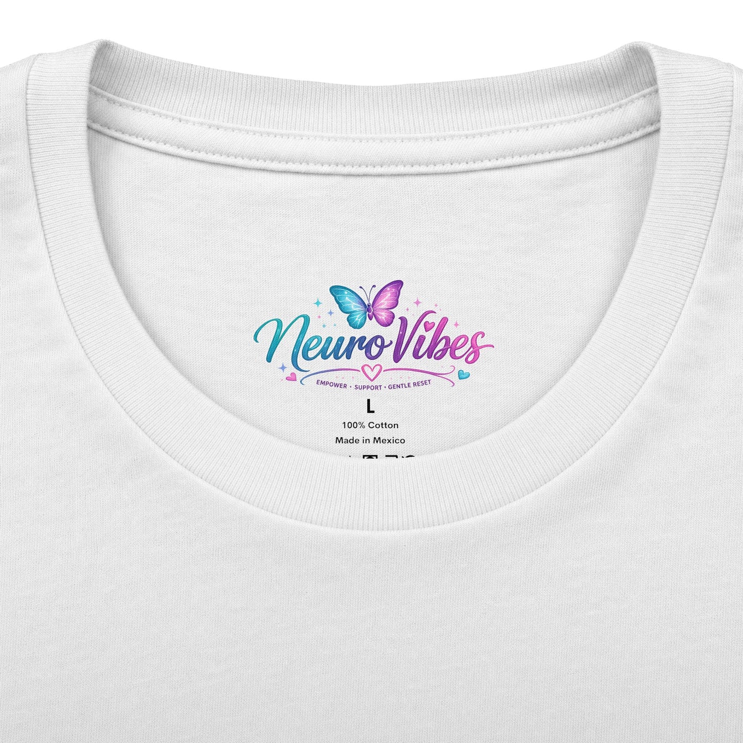 Neur0Vibes Butterfly Brain Graphic Tee | Neurodivergent ADHD AuDHD Shirt