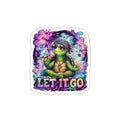 🐢 Let It Go Cozy Hippie Turtle Sticker | Cute Boho Turtle Pastel Aesthetic Decal