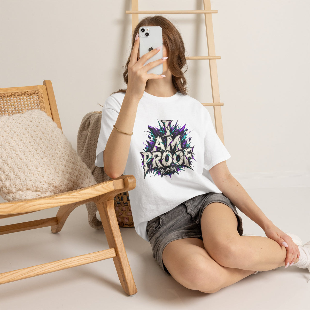 I Am Proof Band Tee | Neur0vibes Alternative Rock Shirt