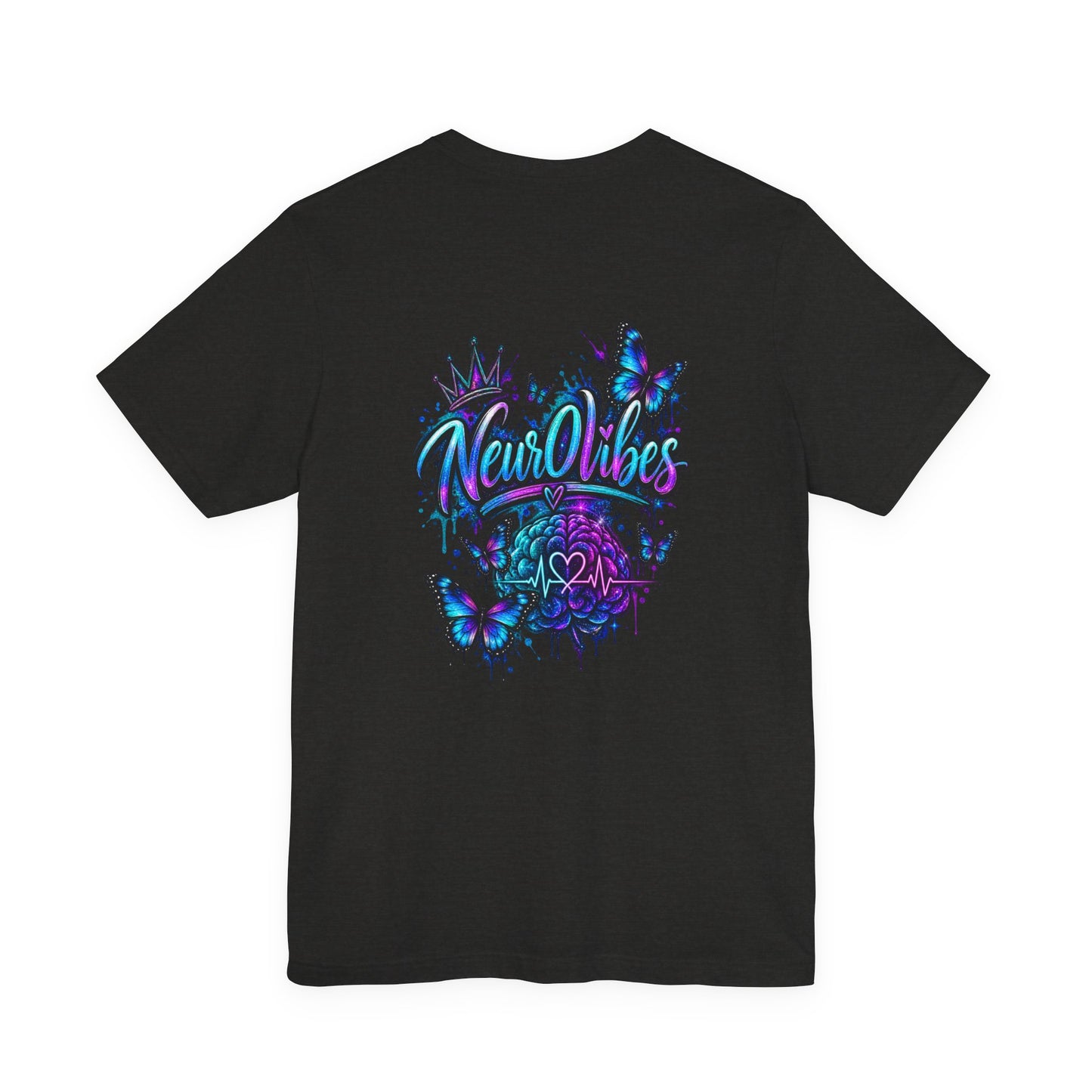 Neur0Vibes Messy Hair Big Dreams Graphic Tee | Neurodivergent Statement Shirt