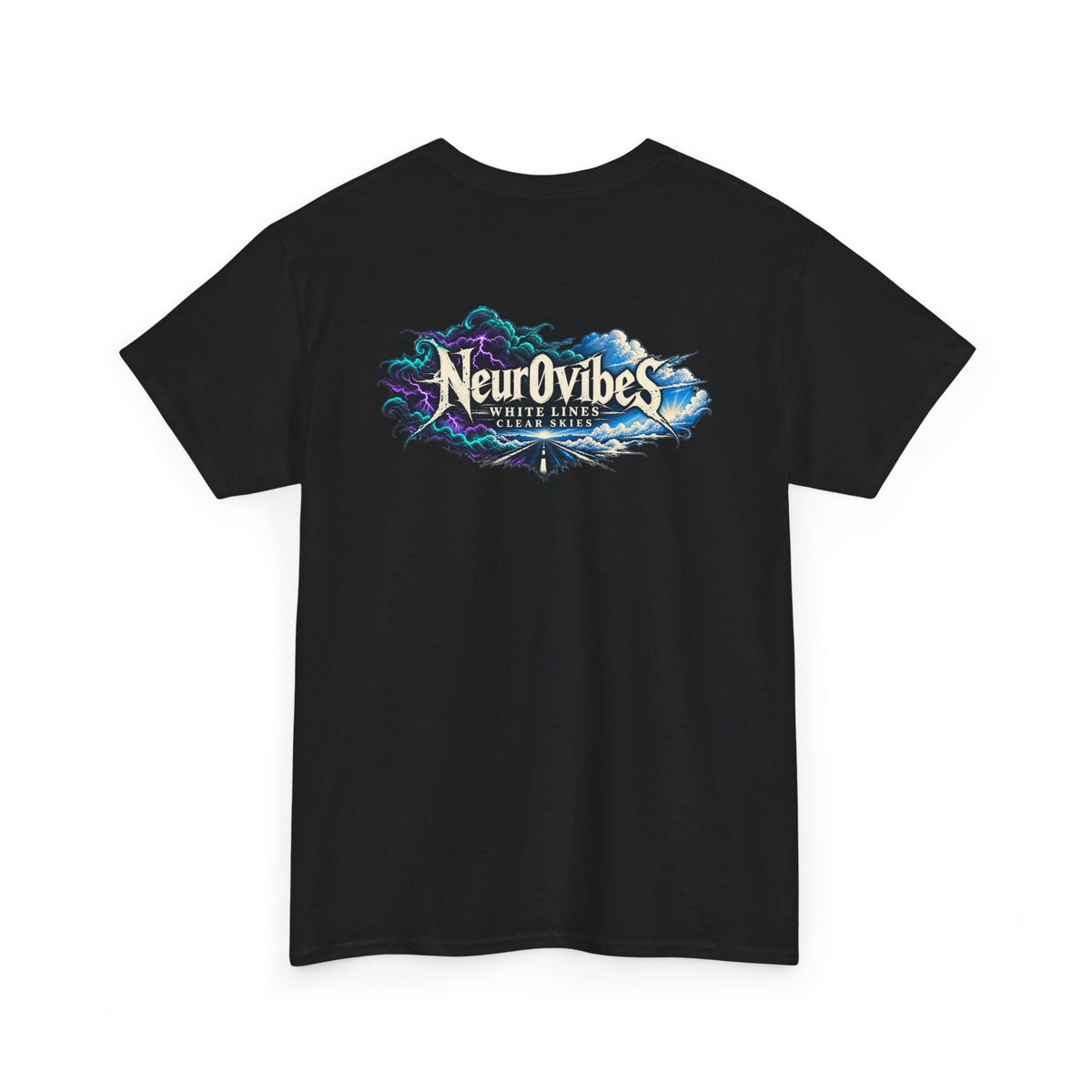 White Lines Clear Skies Band Tee | Neur0vibes Rock Shirt