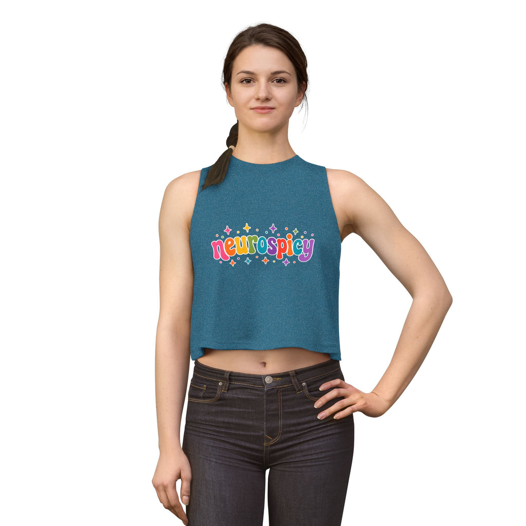 Neurospicy Rainbow 🌈 Tank | Neurodiversity Pride Shirt | ADHD Autism Awareness Tank | Colorful Neurodivergent Graphic Tank-Top | LGBTQ+ Inclusive Neurospicy Apparel