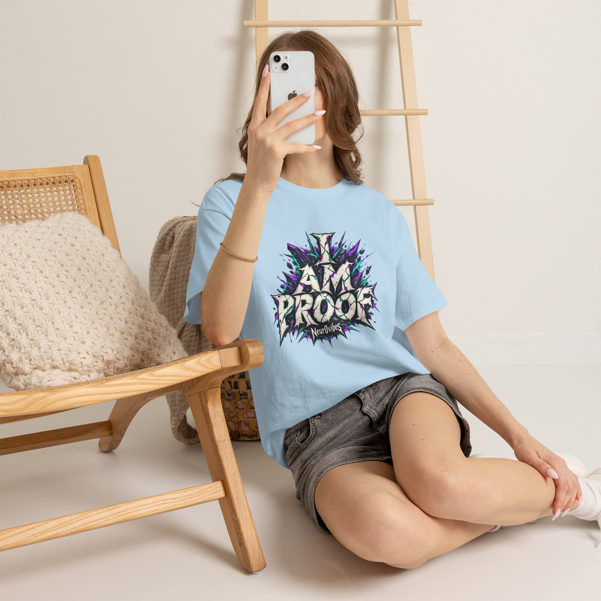 I Am Proof Band Tee | Neur0vibes Alternative Rock Shirt