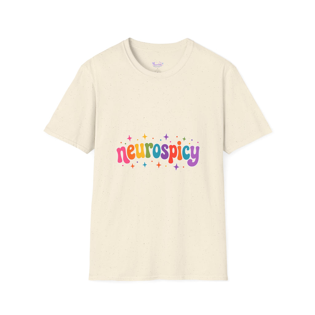 Neurospicy Rainbow T-Shirt | Neurodiversity Pride Shirt | ADHD Autism Awareness Tee | Colorful Neurodivergent Graphic T-Shirt | LGBTQ+ Inclusive Neurospicy Apparel