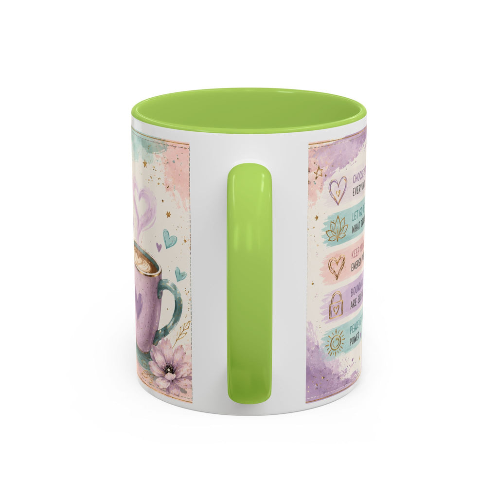 Protect Your Peace Mug ✨ | Pastel Self-Care Coffee Cup | NeuroVibe Shop™