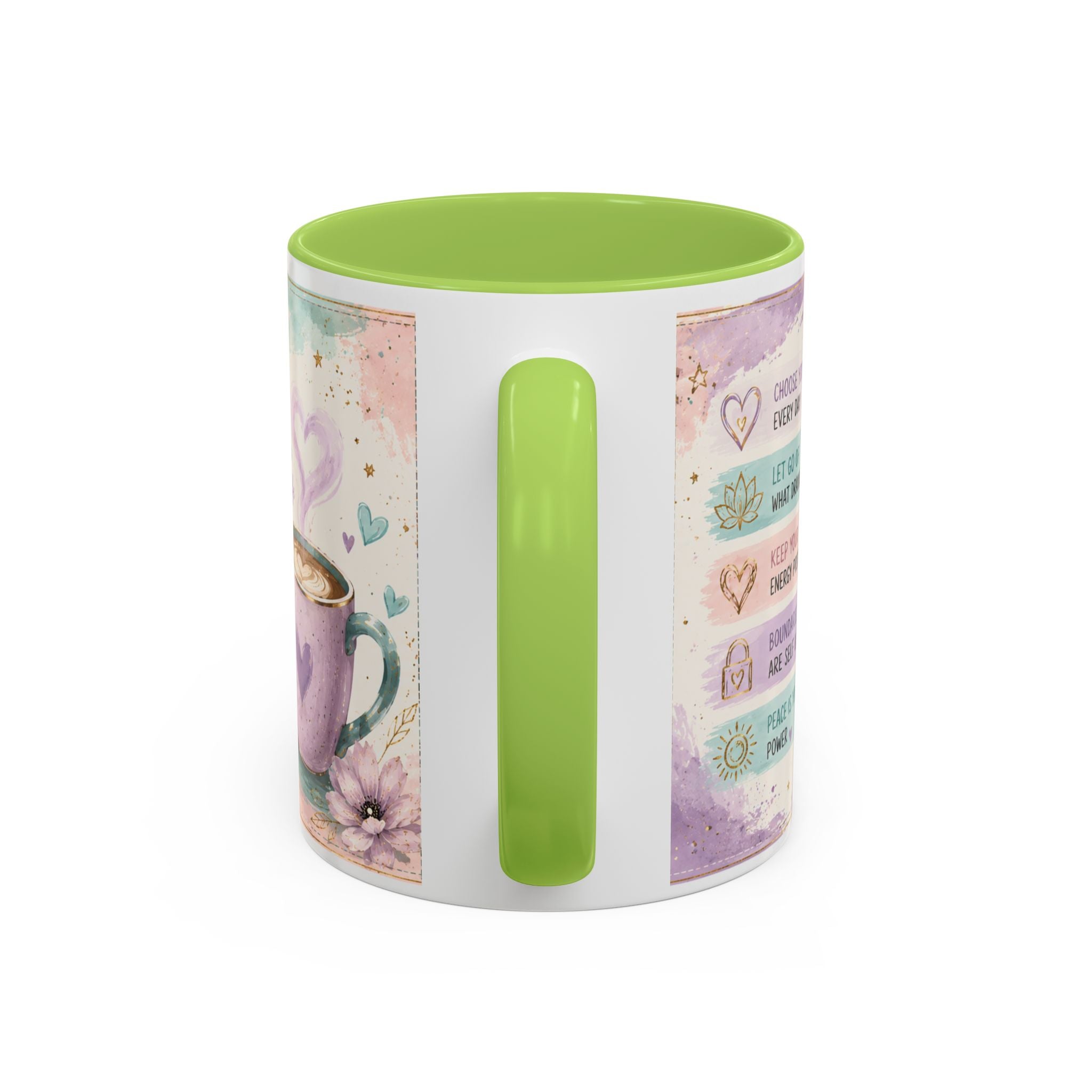Protect Your Peace Mug ✨ | Pastel Self-Care Coffee Cup | NeuroVibe Shop™