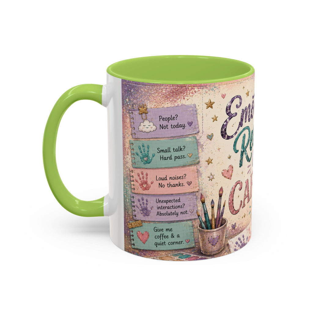 Emotionally Reserved Until Caffeine Mug ✨ | Cozy Introvert Coffee Cup | NeuroVibe Shop™