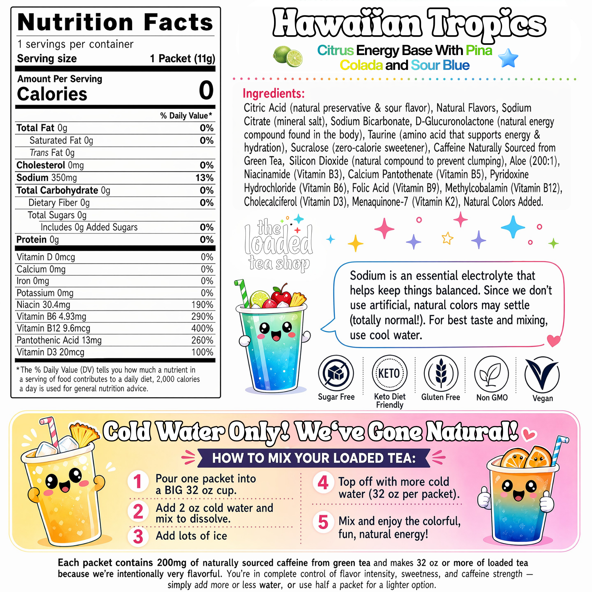 🧋 Loaded Tea Shop | 
Hawaiian Tropics Boost
