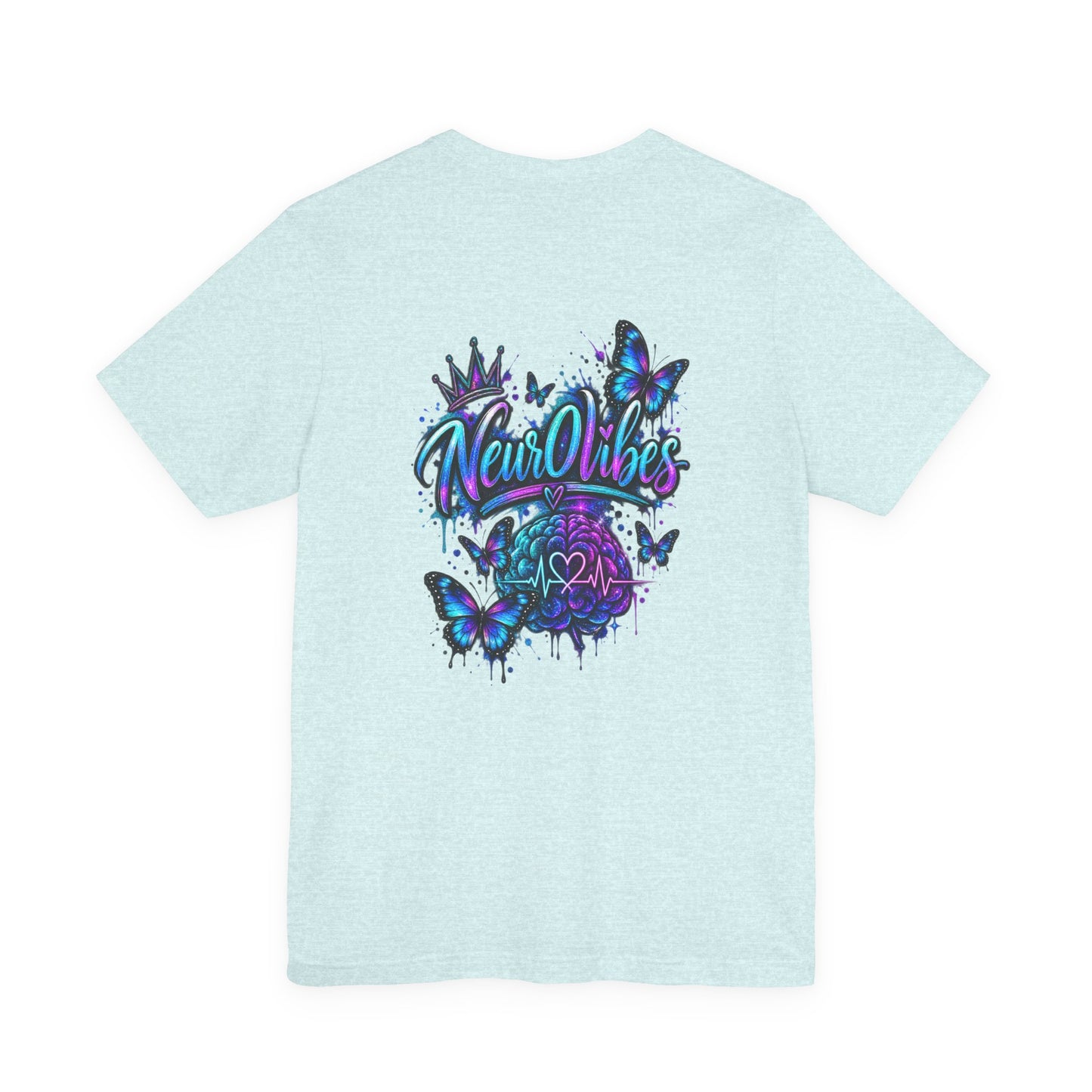 Neur0Vibes Messy Hair Big Dreams Graphic Tee | Neurodivergent Statement Shirt