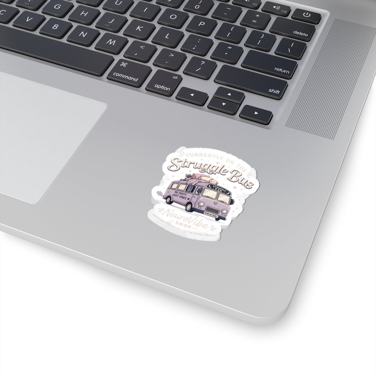 Currently on the Struggle Bus Sticker 🚌 | Retro Mental Health Decal | NeuroVibe Shop™