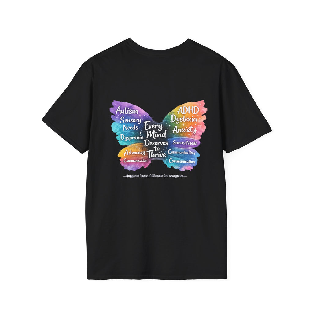 Different Needs Same Worth Shirt | Special Needs Awareness Tee | Neurodiversity Acceptance Butterfly T-Shirt