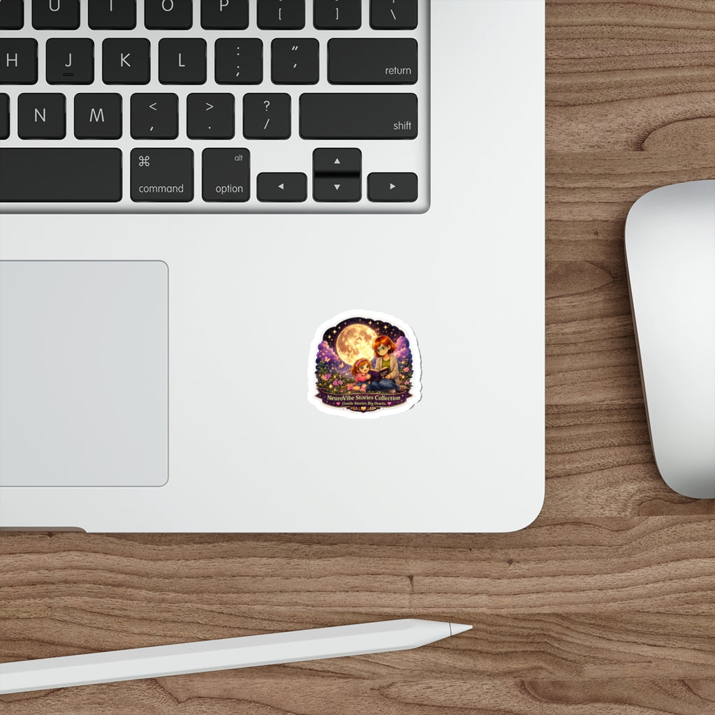 NeuroVibe Stories Collection Sticker | Gentle Stories Big Hearts | Lyra & Sylvia Character Sticker