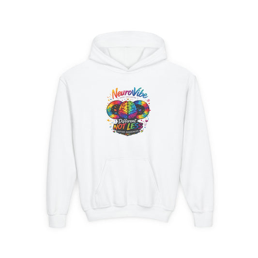 Different Not Less Kids Hoodie 🌈 | NeuroVibe Autism Awareness | NeuroVibe Shop™