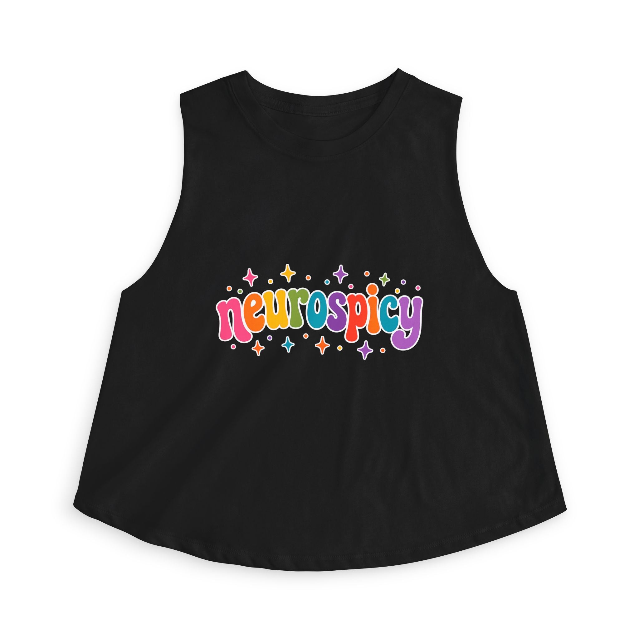 Neurospicy Rainbow 🌈 Tank | Neurodiversity Pride Shirt | ADHD Autism Awareness Tank | Colorful Neurodivergent Graphic Tank-Top | LGBTQ+ Inclusive Neurospicy Apparel