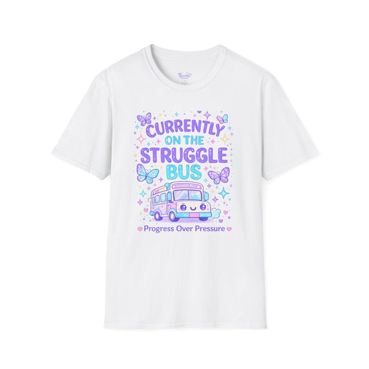 Currently on the Struggle Bus T-Shirt | Mental Health Awareness Tee | NeuroVibe Shop™