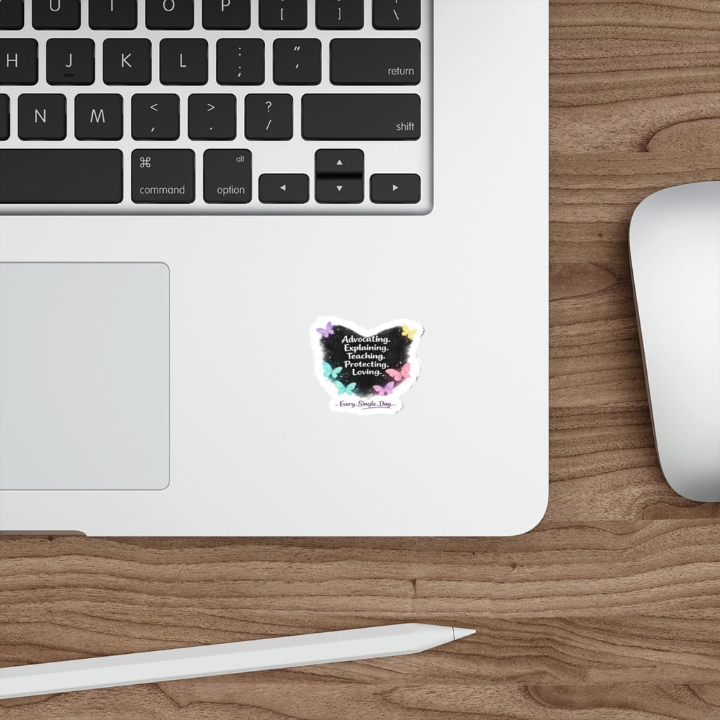 Advocating Explaining Teaching Protecting Loving Sticker – Special Needs Parent Advocacy Decal