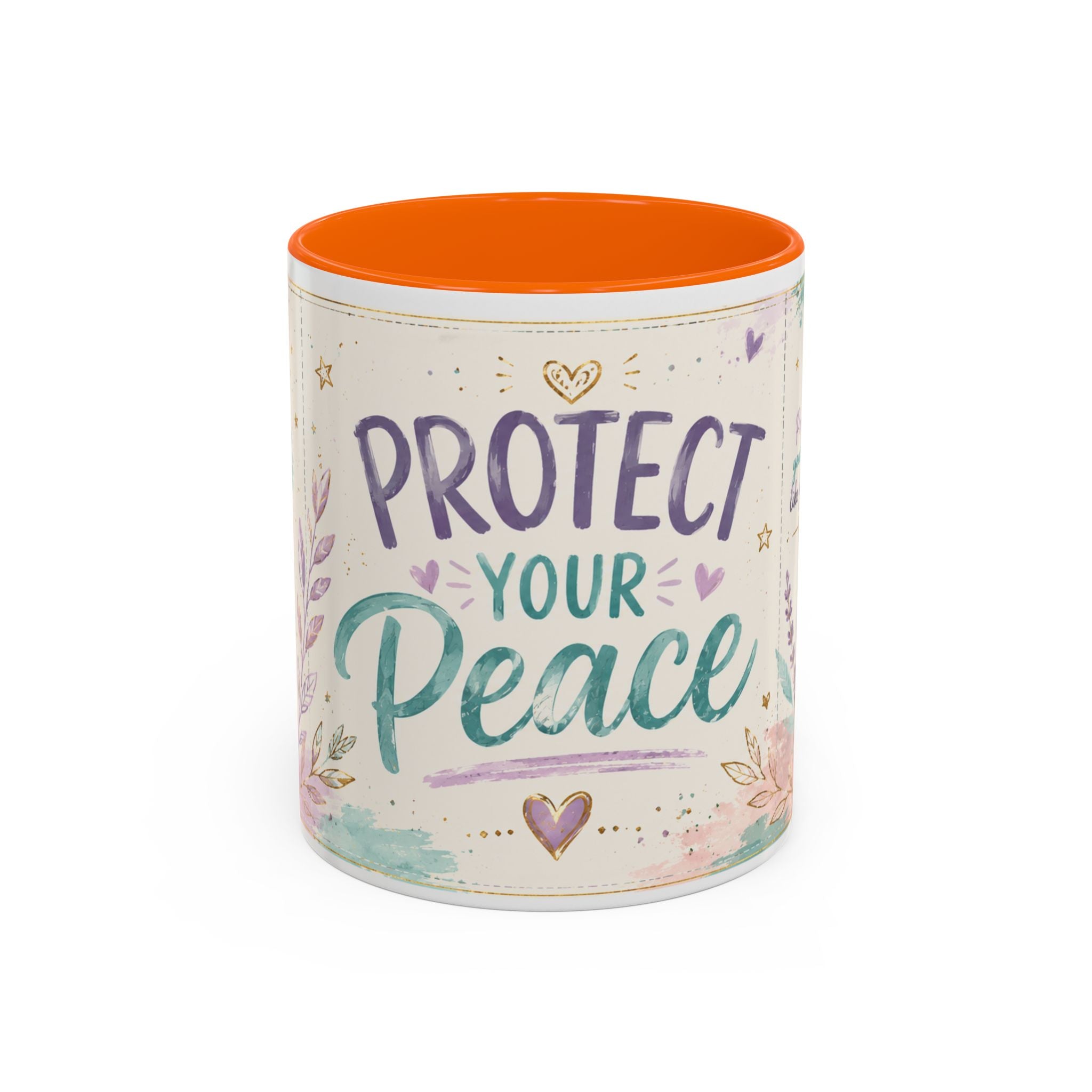 Protect Your Peace Mug ✨ | Pastel Self-Care Coffee Cup | NeuroVibe Shop™