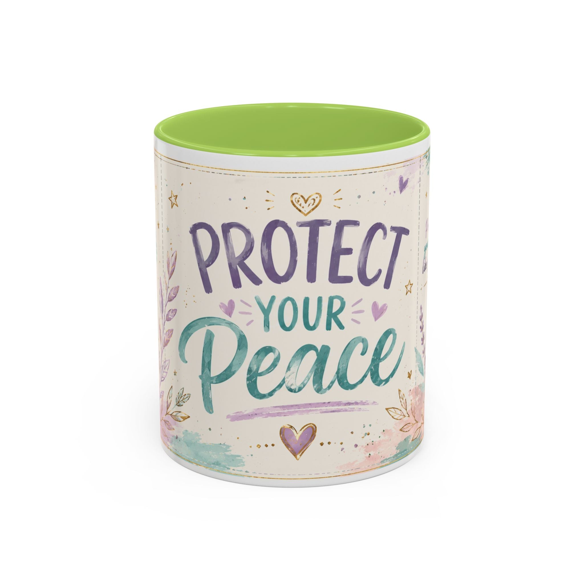 Protect Your Peace Mug ✨ | Pastel Self-Care Coffee Cup | NeuroVibe Shop™