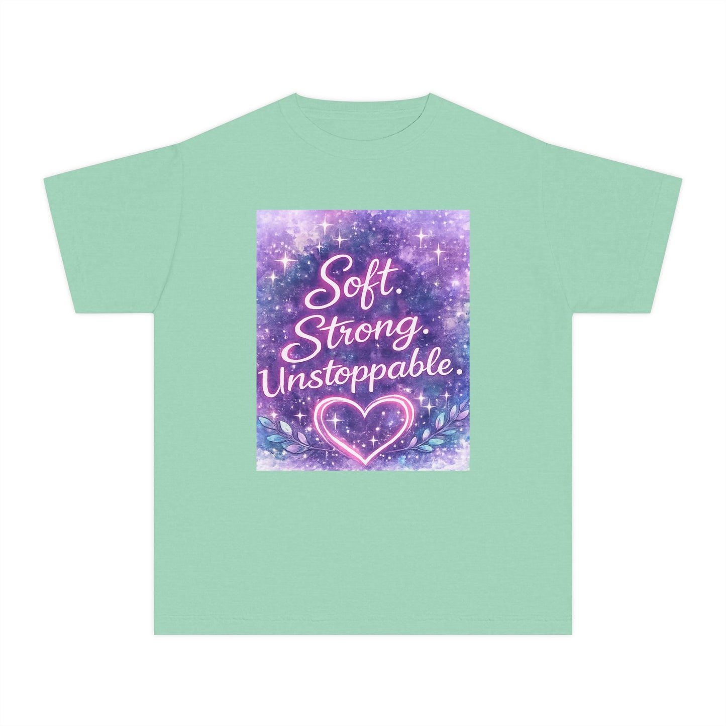 Soft Strong Unstoppable Kids T-Shirt | Positive Affirmation Tee | NeuroVibes 💜✨