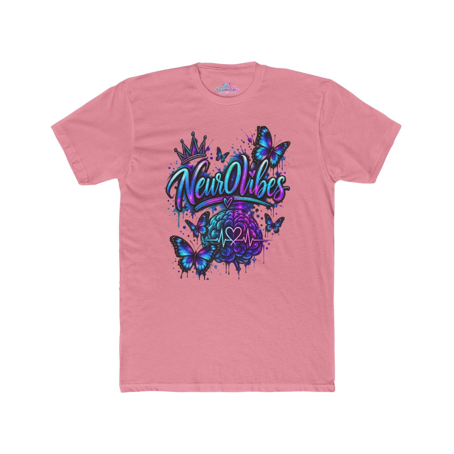 Neur0Vibes Butterfly Brain Graphic Tee | Neurodivergent ADHD AuDHD Shirt