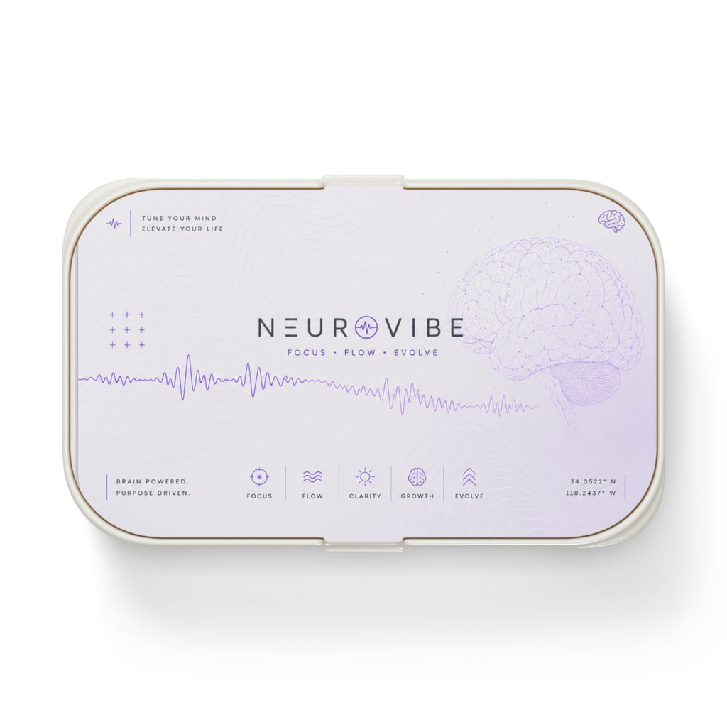 🧠 NeuroVibe Brainwave Bento Box| Microwave-Safe Meal Prep Container | NeuroVibe Shop™