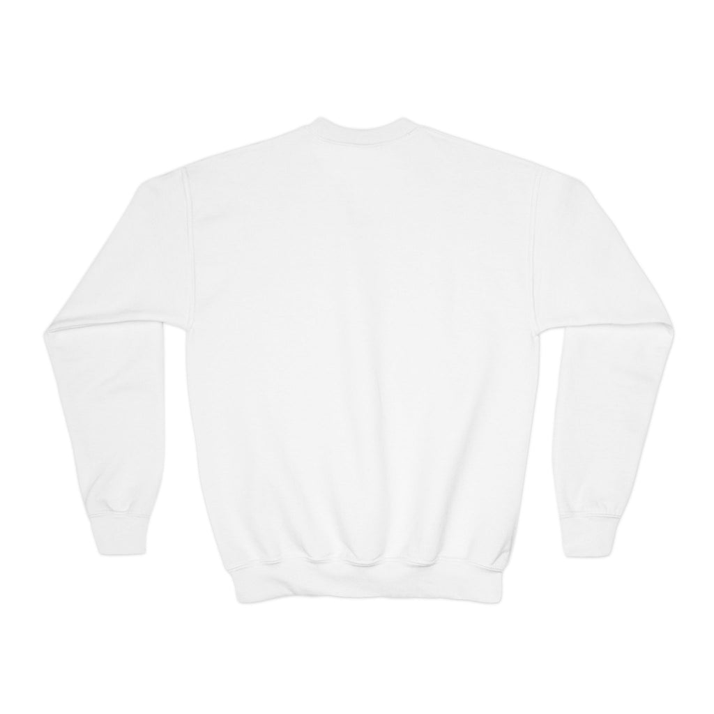 Axolotl Moonlight Youth Crewneck Sweatshirt | Cute Kawaii Night Sky Kids Pullover | NeuroVibe Shop™