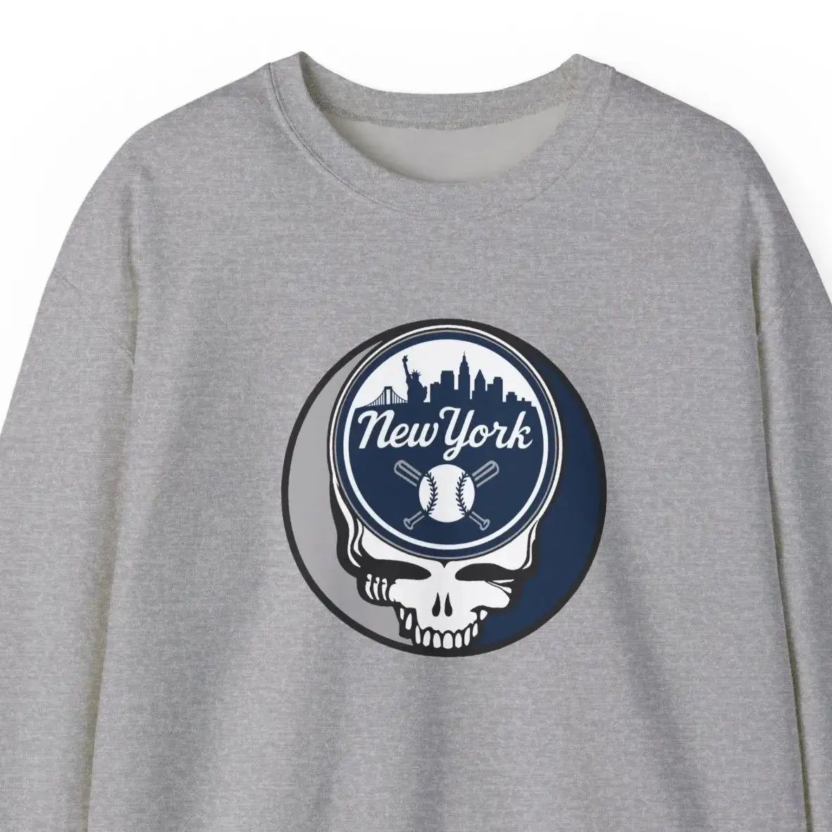New York Yankees Original Stealie Grateful Dead Crewneck Grateful Dead Sweatshirt