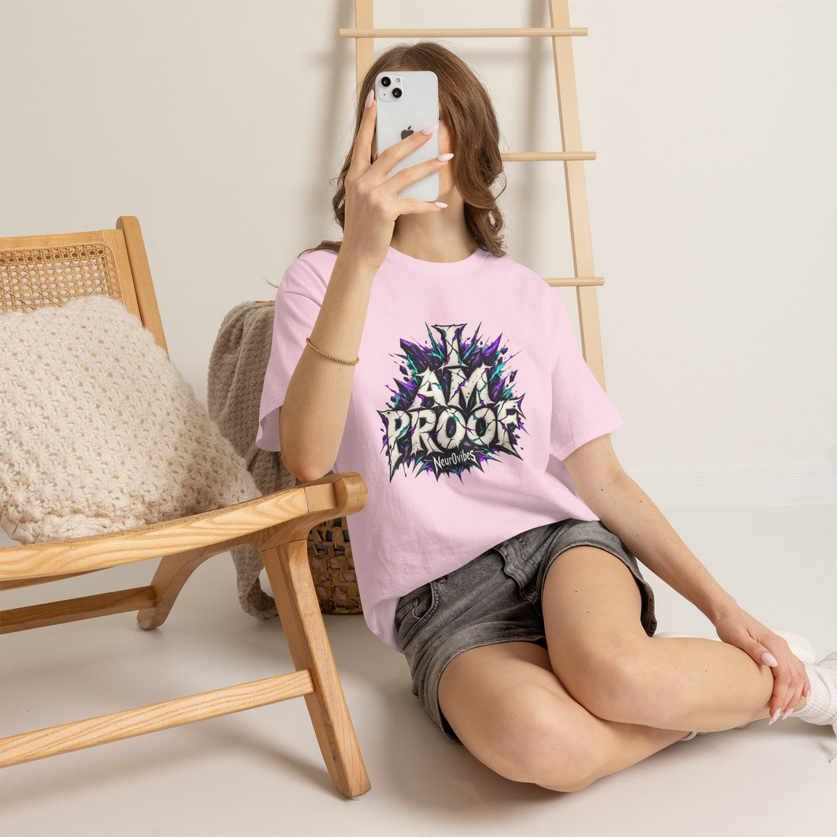 I Am Proof Band Tee | Neur0vibes Alternative Rock Shirt