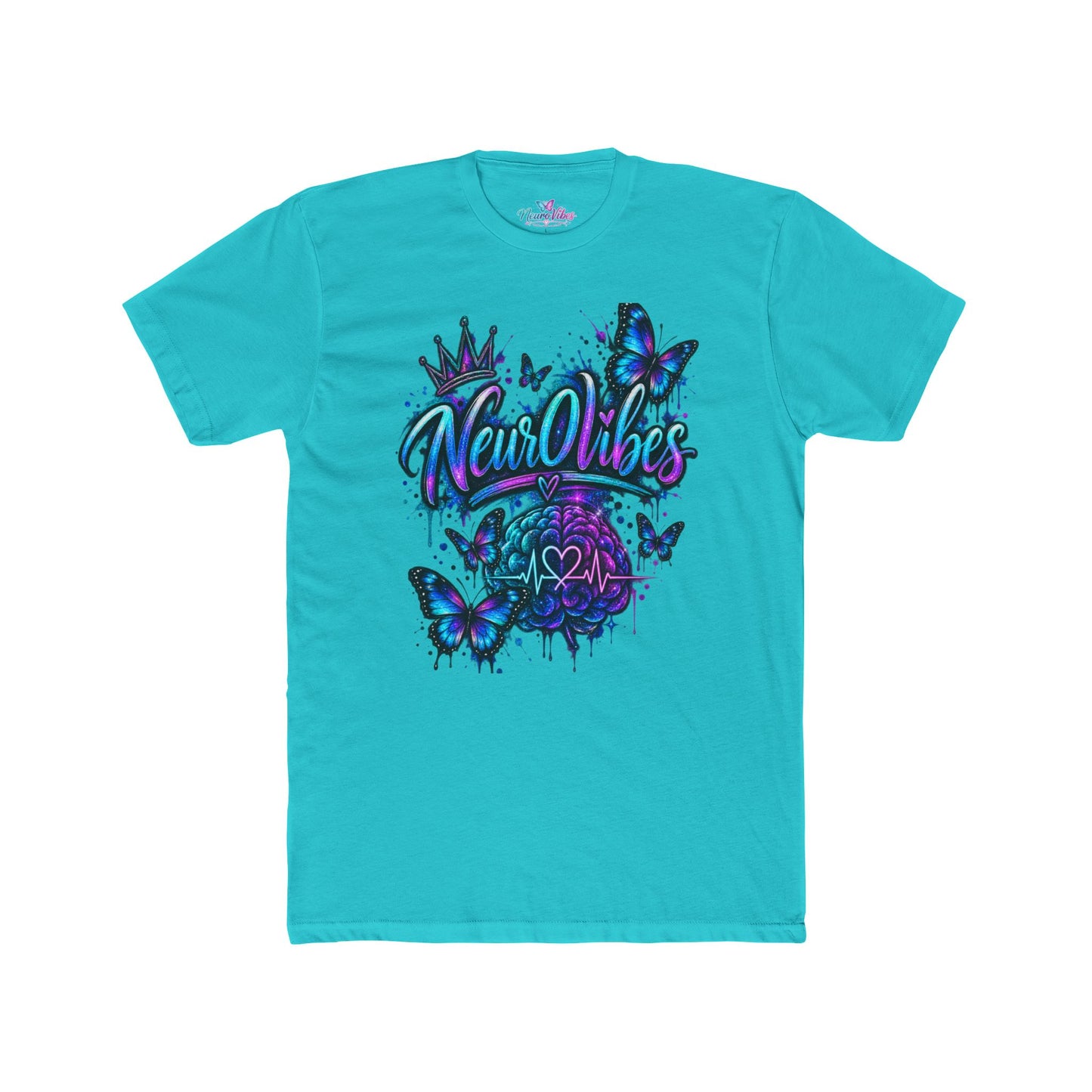 Neur0Vibes Butterfly Brain Graphic Tee | Neurodivergent ADHD AuDHD Shirt