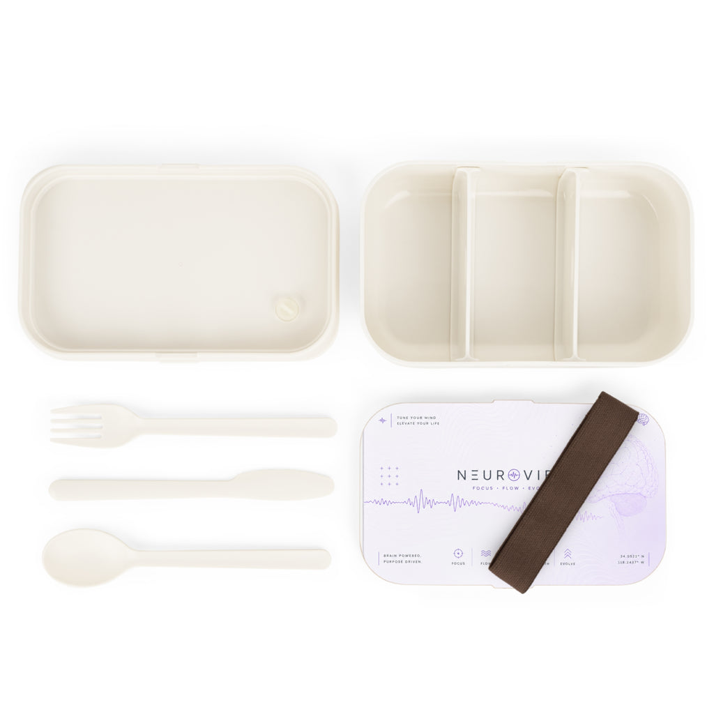 🧠 NeuroVibe Brainwave Bento Box| Microwave-Safe Meal Prep Container | NeuroVibe Shop™