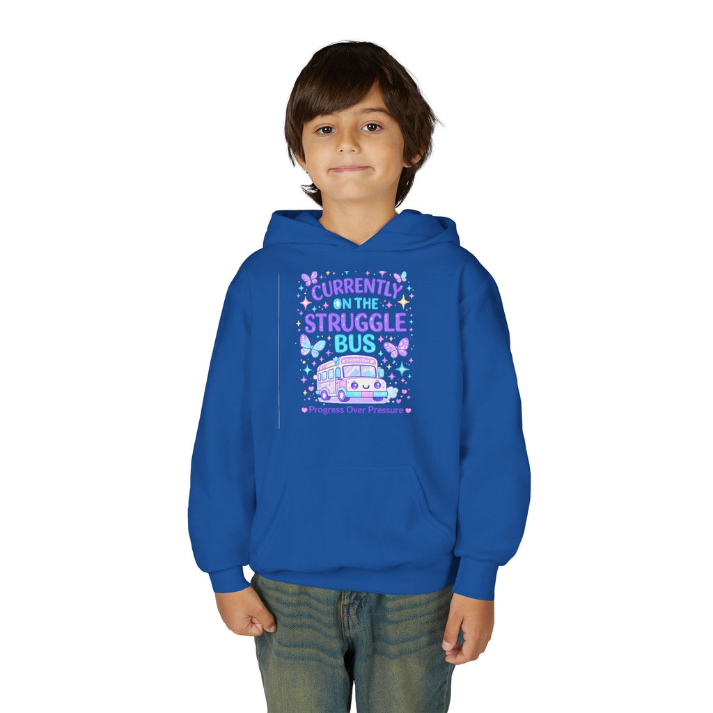 Currently on the Struggle Bus Youth Hoodie | NeuroVibe Shop™ Mental Health Awareness Hoodie