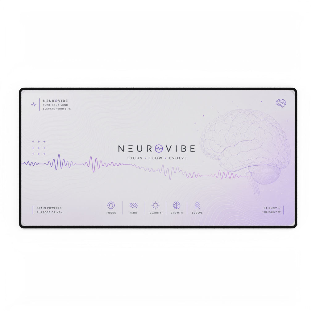 NeuroVibe | Calm Waves Desk Mat | XL Gaming Mousepad | NeuroVibe Shop™