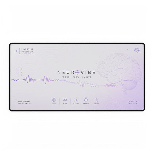NeuroVibe | Calm Waves Desk Mat | XL Gaming Mousepad | NeuroVibe Shop™