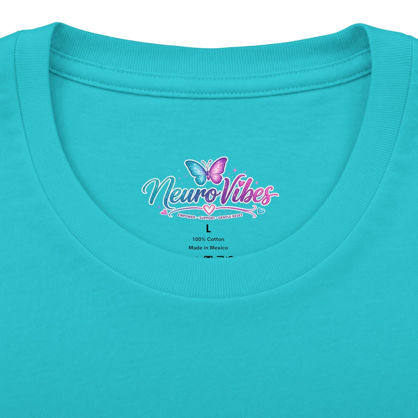 Neur0Vibes Butterfly Brain Graphic Tee | Neurodivergent ADHD AuDHD Shirt