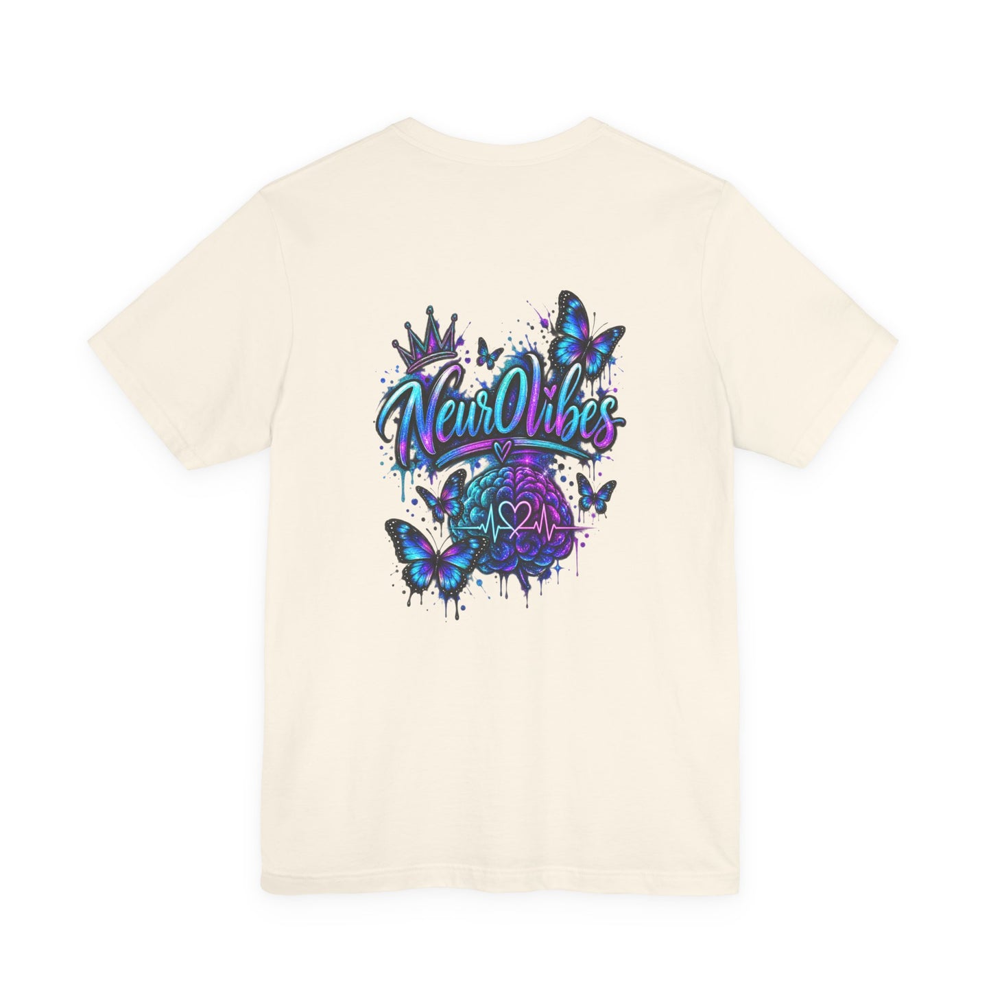 Neur0Vibes Messy Hair Big Dreams Graphic Tee | Neurodivergent Statement Shirt
