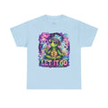 Let It Go Turtle T-Shirt | Chill Turtle Graphic Tee | Retro Hippie Turtle Shirt | Positive Vibes Relaxation Tee | Colorful Smoke Art Shirt