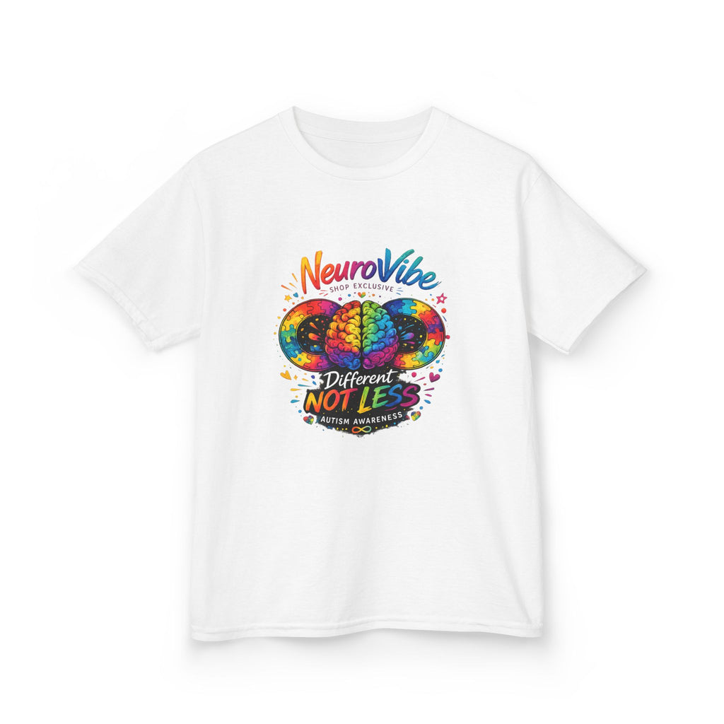 Different Not Less Kids Tee 🌈 | NeuroVibe Autism Shirt | NeuroVibe Shop™