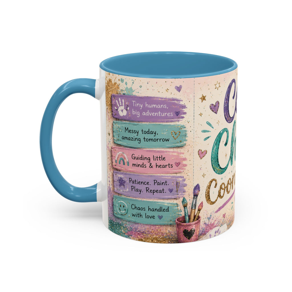 Cozy Chaos Coordinator Mug 🎨 | Daycare Teacher Coffee Cup | NeuroVibe Shop™