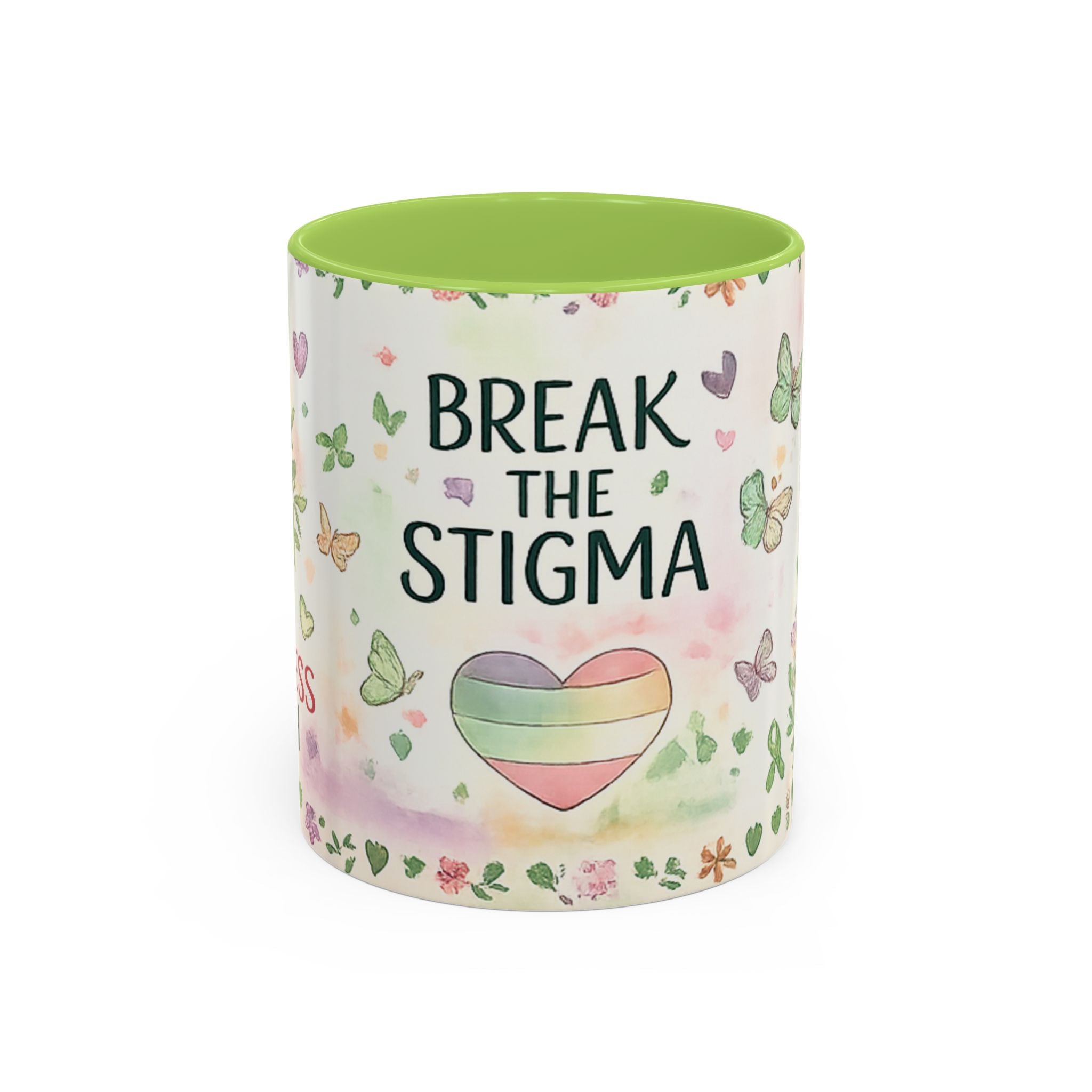 Break the Stigma Mug 💚 | Mental Health Awareness Coffee Cup | NeuroVibe Shop™