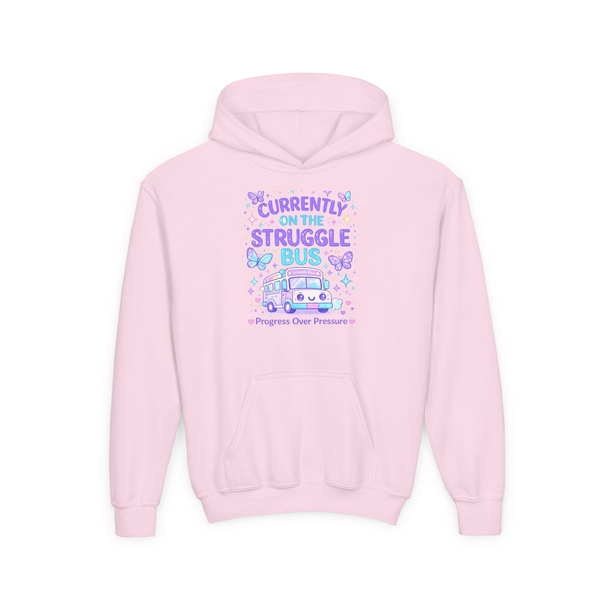 Currently on the Struggle Bus Youth Hoodie | NeuroVibe Shop™ Mental Health Awareness Hoodie